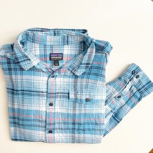 Patagonia Men’s Organic Cotton Plaid Flannel Button Shirt Large Regular fit